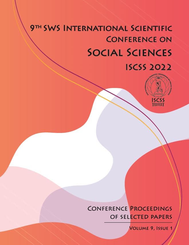 Proceedings ISCSS 2022 / Vol 9, Issue 1/ ISSN 2682-9959