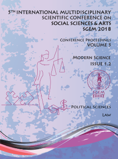 Proceedings SGEM 2018 / Vol.V, Issue 1 / ISSN 2367-5659