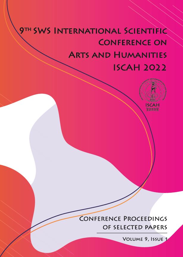 Proceedings ISCAH 2022 /  Vol 9, Issue 1 / ISSN 2682-9940